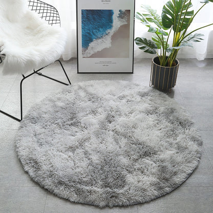 Shaggy Round Organic Rug