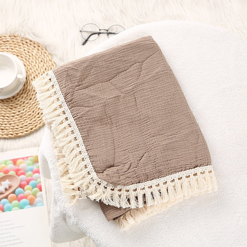 Dreamy Tasslled Throw Blanket