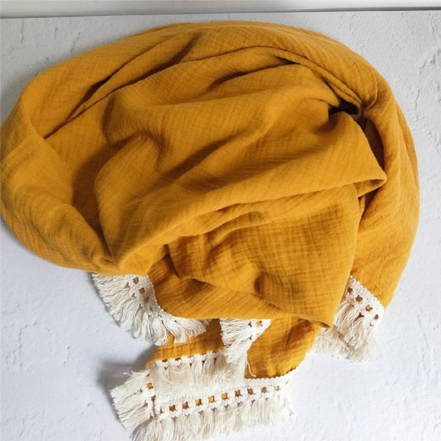 Dreamy Tasslled Throw Blanket