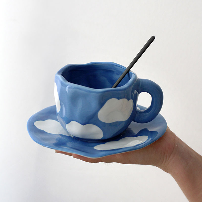 Painted Sky Mug & Saucer