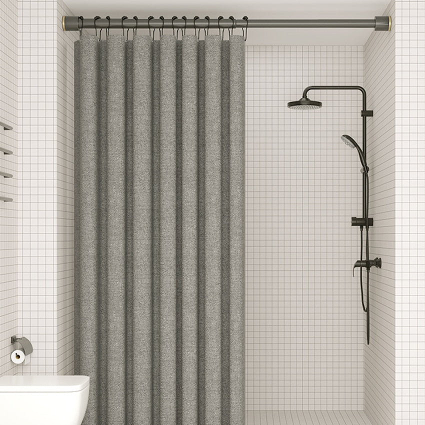 Neutral Linen Shower Curtain