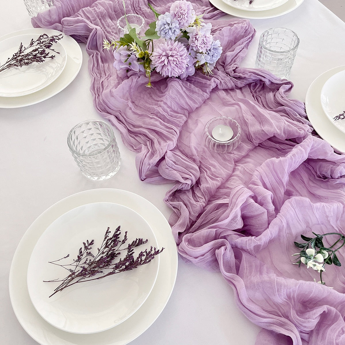 Dreamy Gauze Table Runner