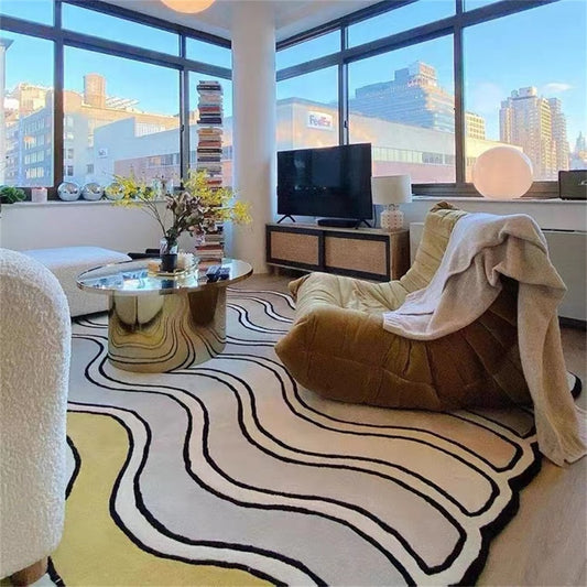 Eclectic Wavy Rainbow Rug