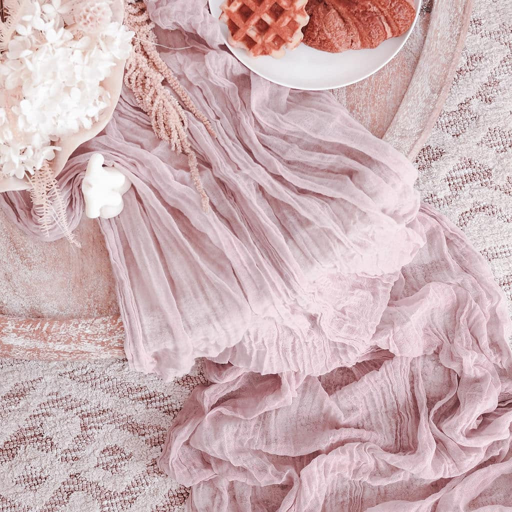 Dreamy Gauze Table Runner