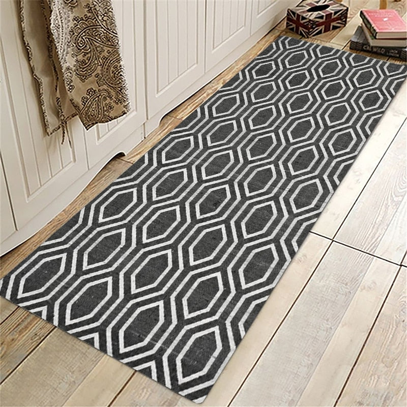 Mediterranean Patterned Hallway Rug