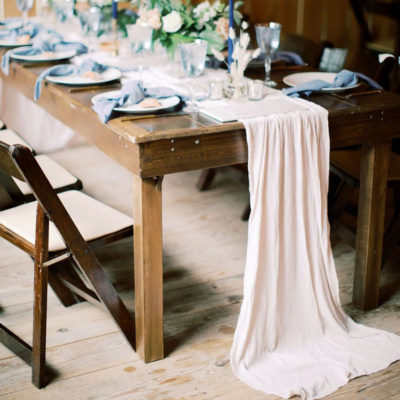 Flowing Cotton Table Runner