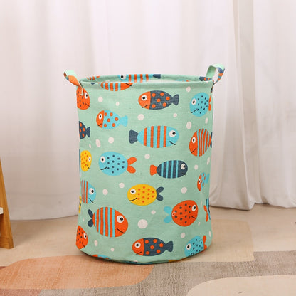 Patterned Waterproof Laundry Hamper