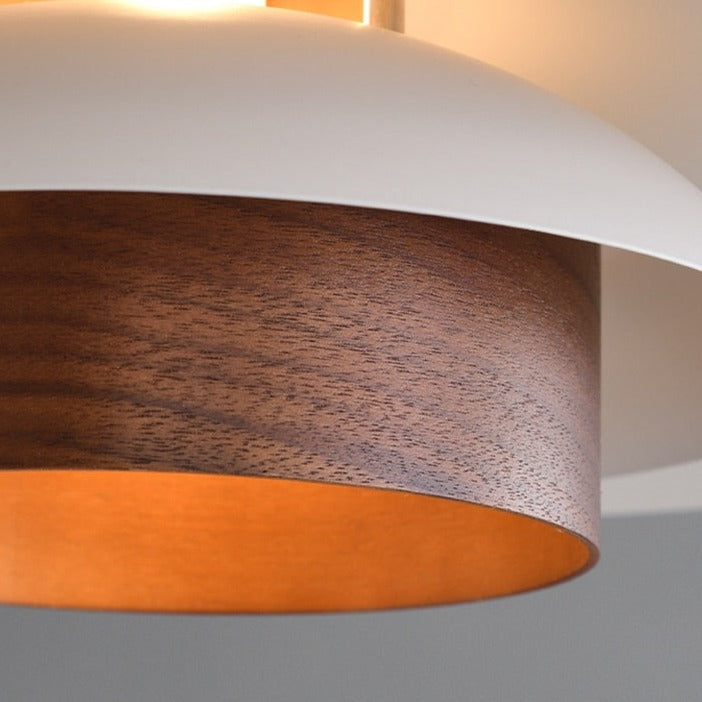 Steel & Wood Pendant Light