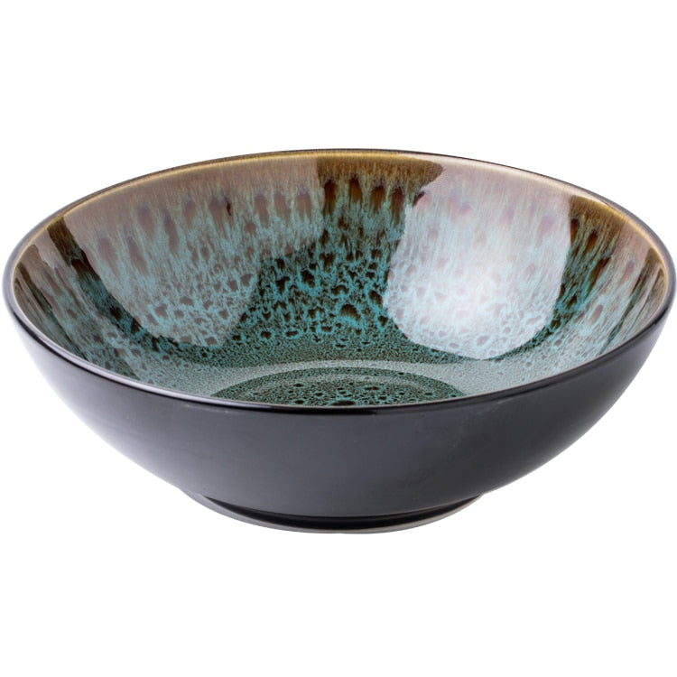 Reactive Glaze Serving Bowl