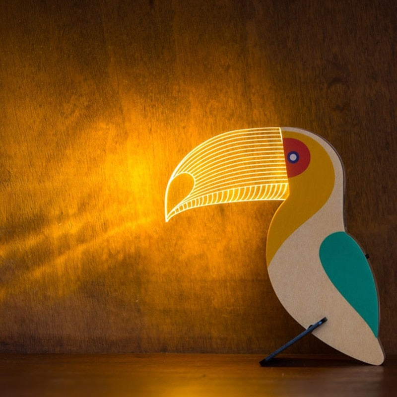 Bamboo Animal Night Light