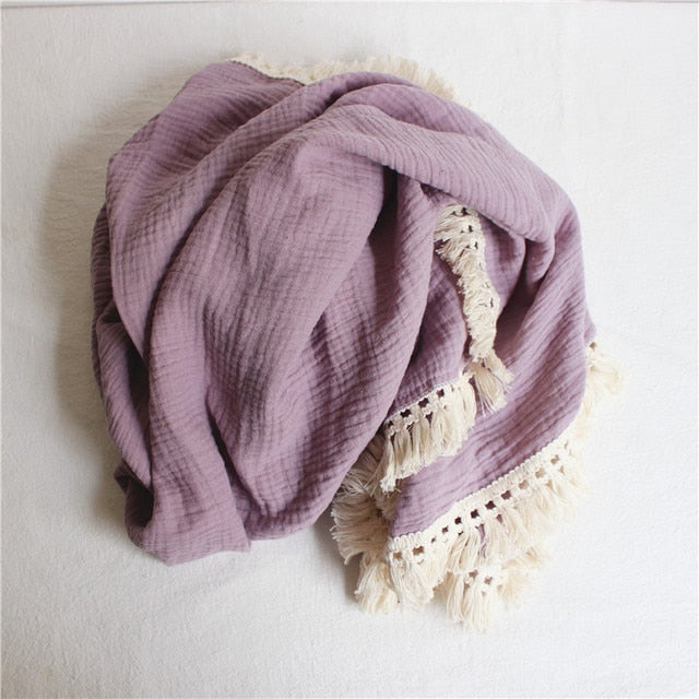 Dreamy Tasslled Throw Blanket