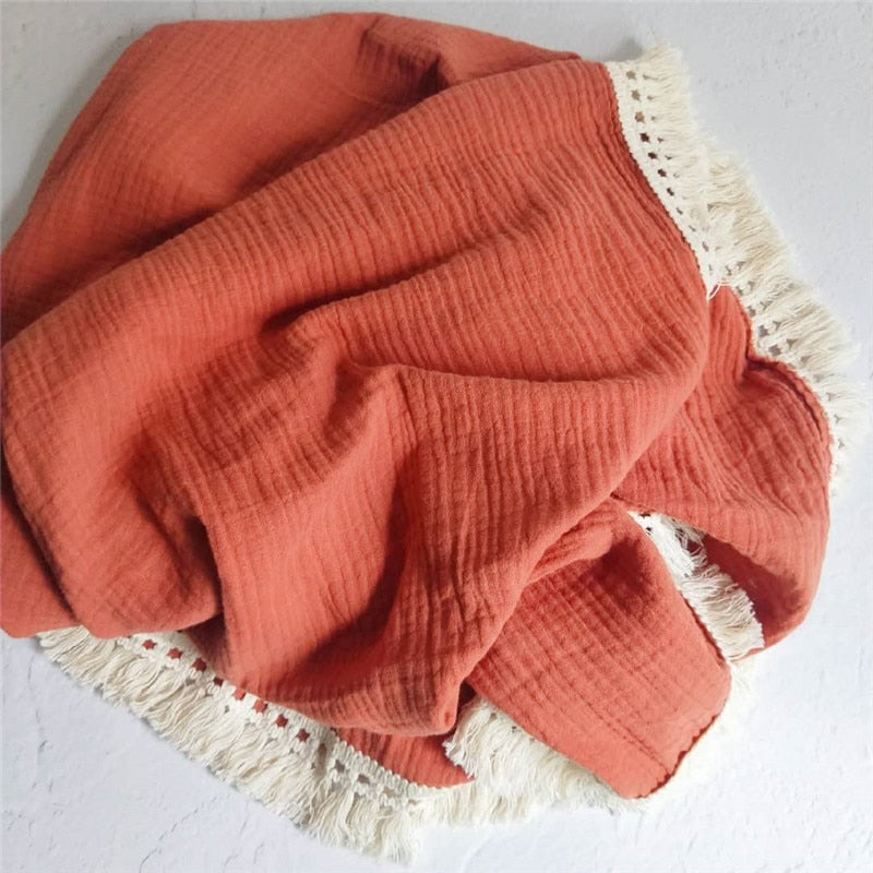 Dreamy Tasslled Throw Blanket