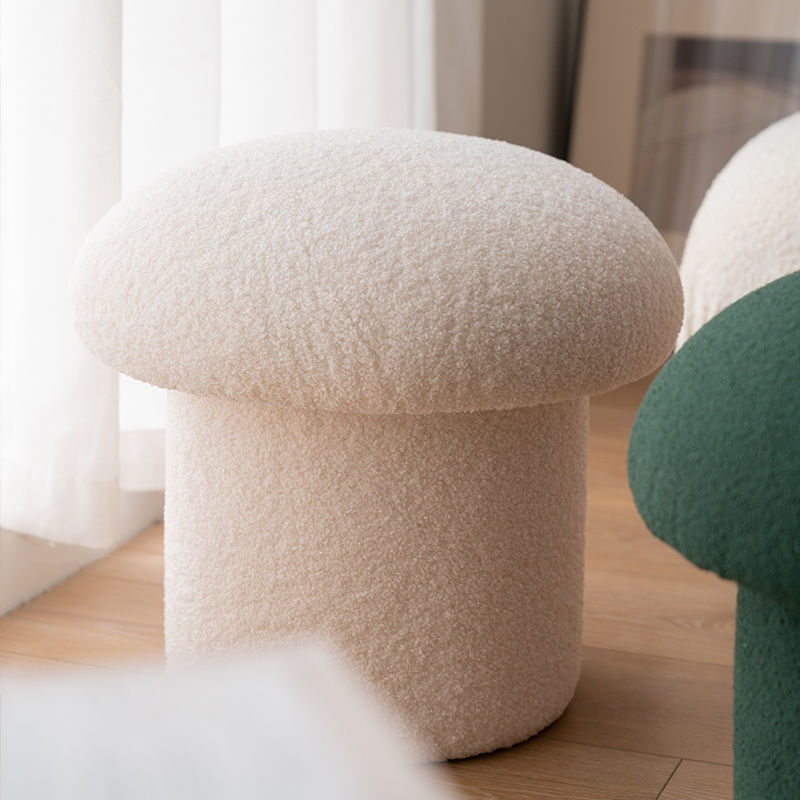 Boucle & Velvet Toadstool Seat