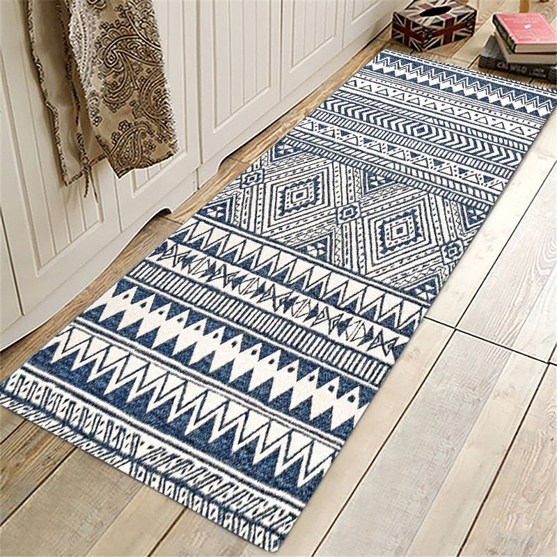 Mediterranean Patterned Hallway Rug