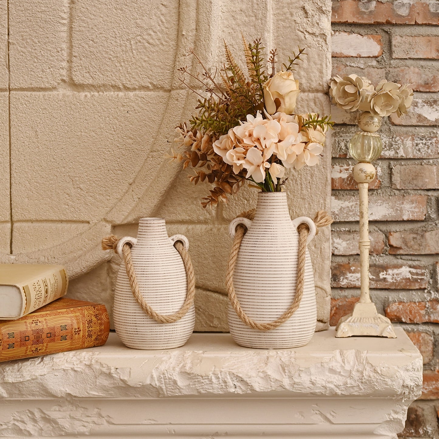 Rustic Bohemian Ceramic Vase