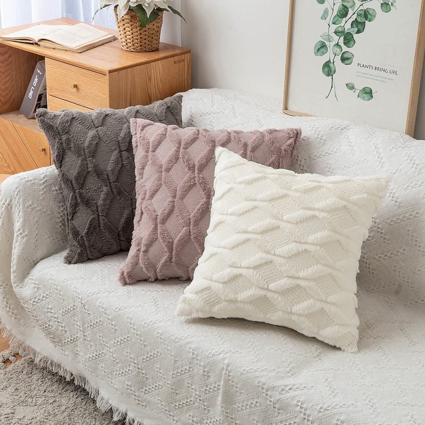 Tessellating Grid Throw Cushion