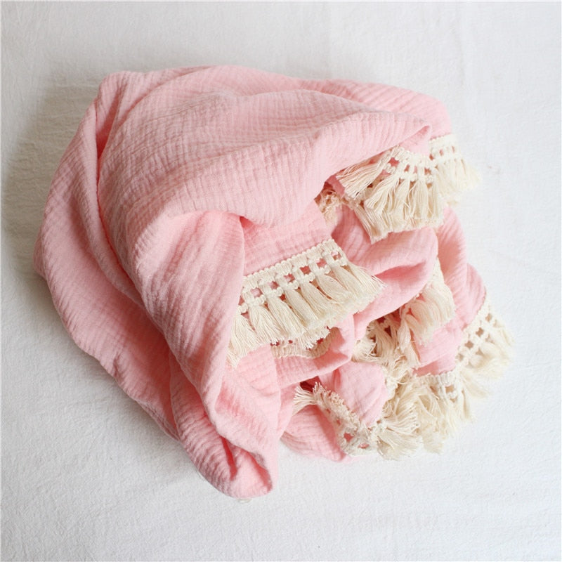 Dreamy Tasslled Throw Blanket