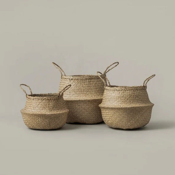 Woven Seagrass Storage Basket